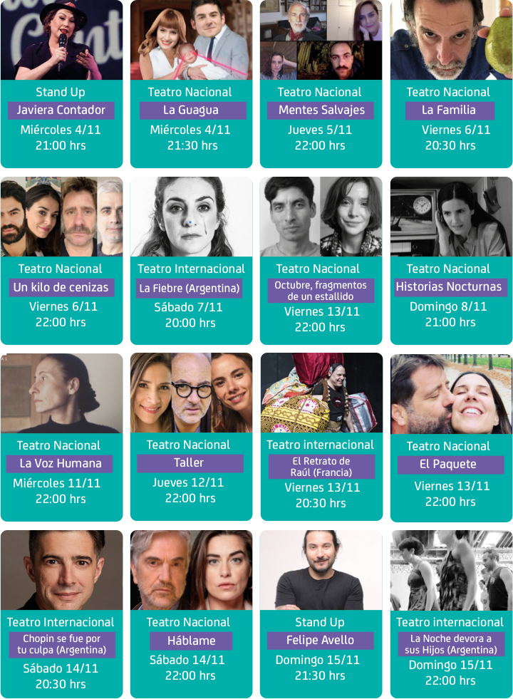 Cartelera festival internacional de teatro online